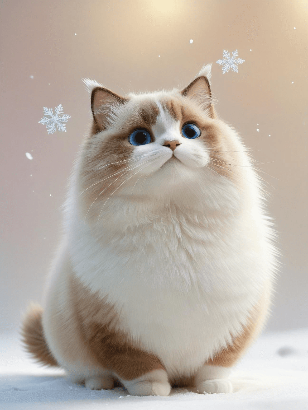 Pet portrait generated from a real source photo