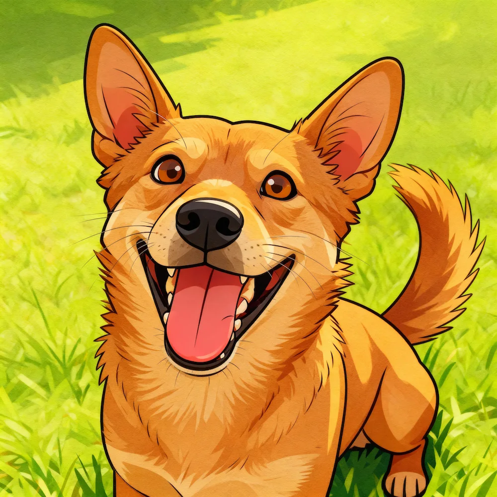 Western Cartoon AI pet portrait style