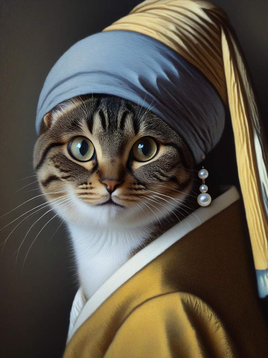 Pearl Portrait pet costume template